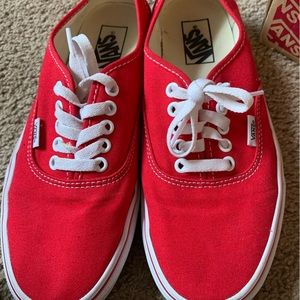 ❤️ red authentic vans ❤️
